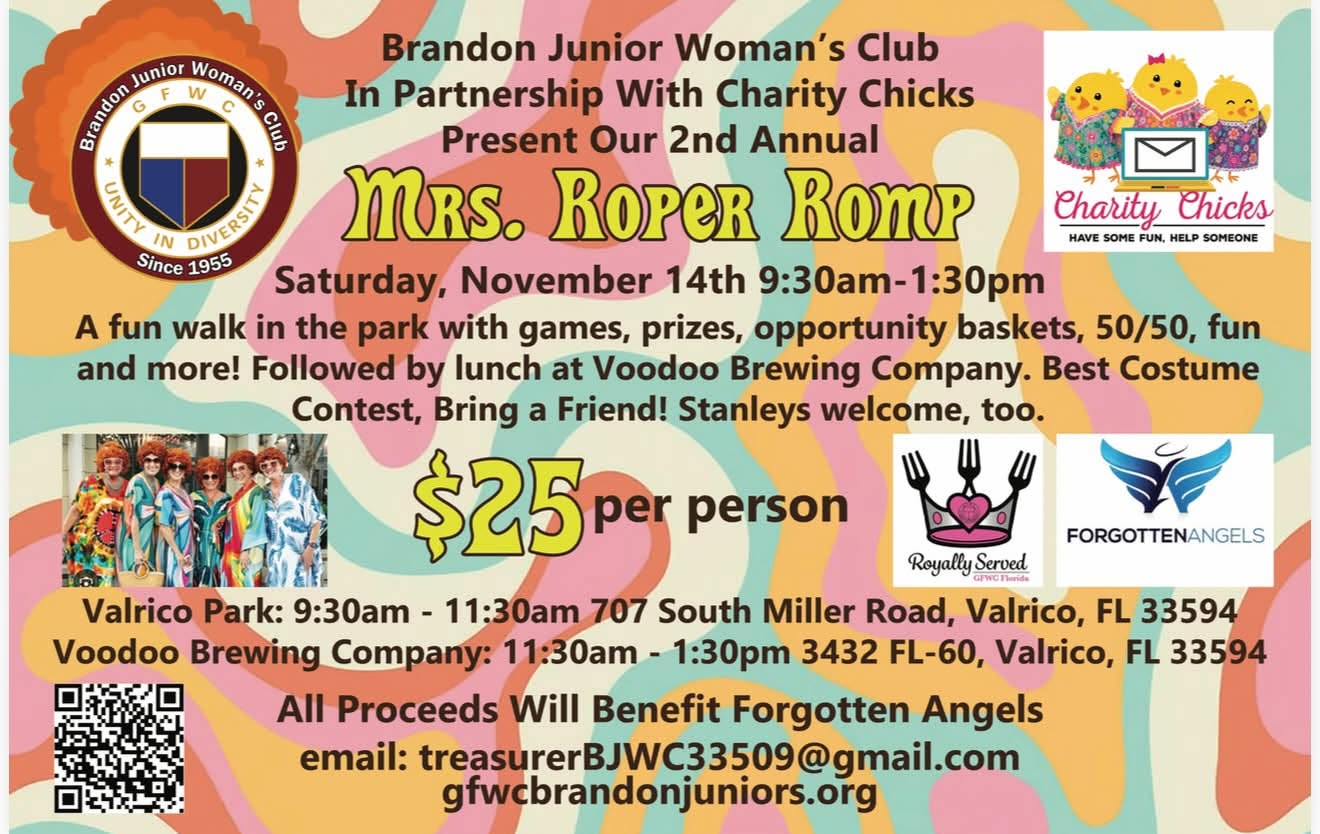 Mrs. Roper Romp Valrico event flyer