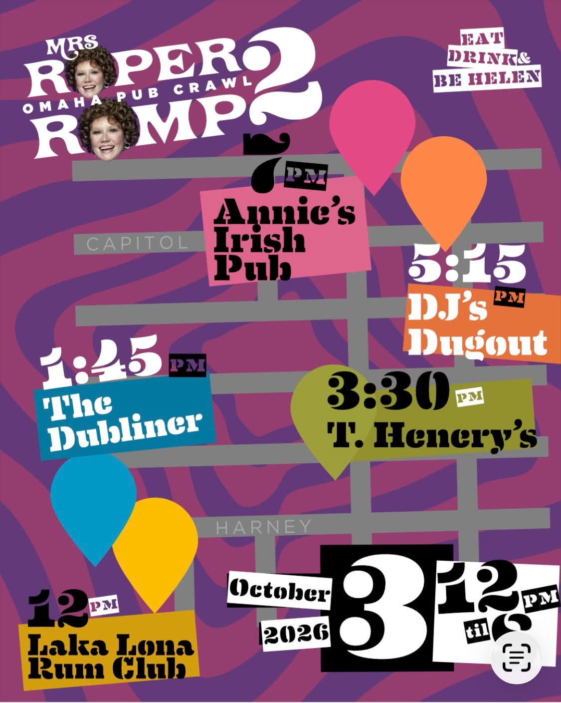 Roper Romp Omaha 2026 event flyer